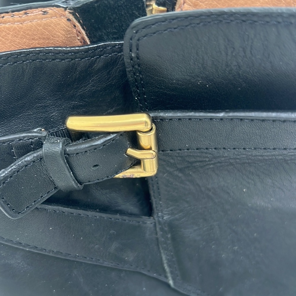 LIKE NEW BLACK COACH BOOTIES ALL LEATHER WELL MADE MINT CONDITION - Picture 3 of 8